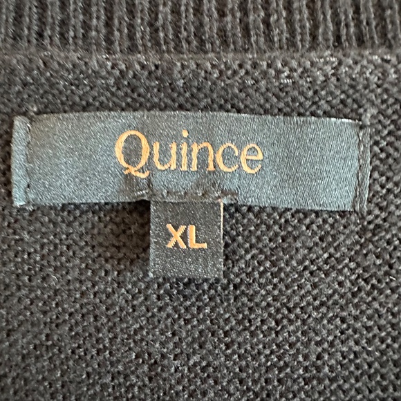 Quince Dolman Sweater Lightweight Organic Cotton Cashmere Link-Stitch Size XL - Picture 6 of 13